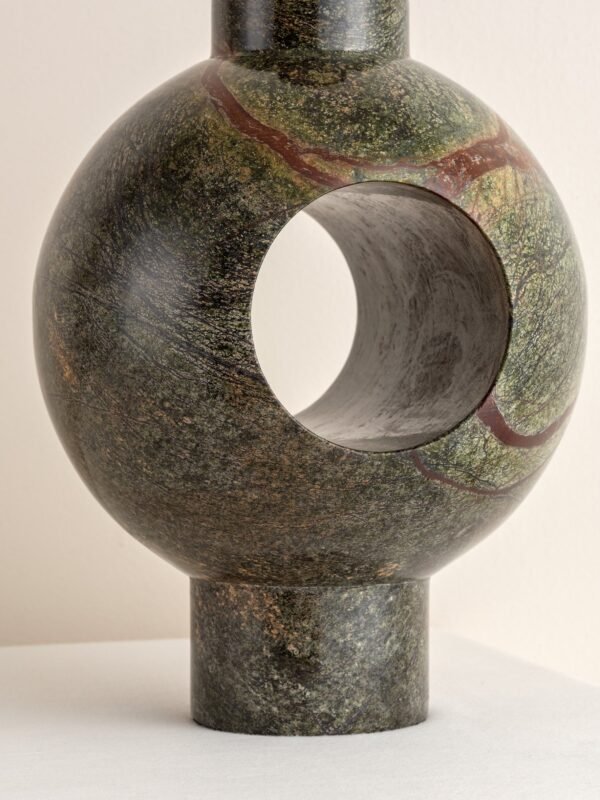 Editions marble lamp with + plaster shade - Image 4