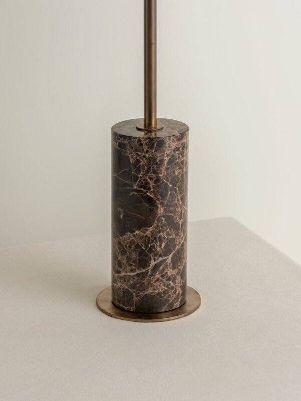 Ardini - 1 light rattan and brown marble table lamp - Image 3