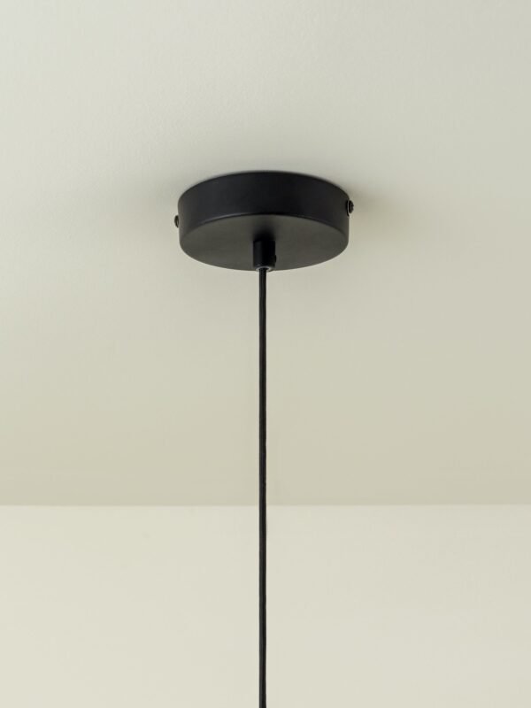 Capel - 1 light matt black drop cap lampholder kit - Image 3