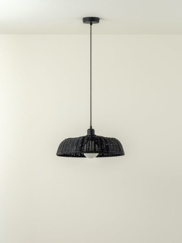 Capel - 1 light matt black drop cap lampholder kit - Image 5