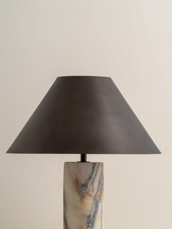 Cline - calacatta viola marble and bronze table lamp - Image 4