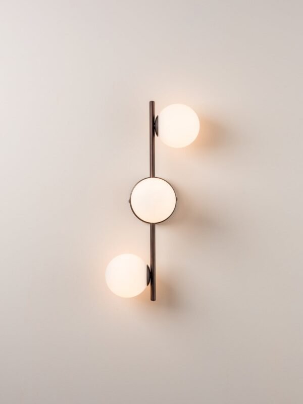 Coro - 3 light bronze and opal ceiling / wall - Image 2