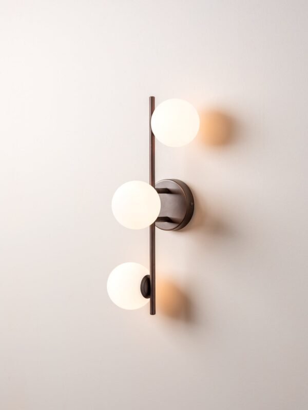 Coro - 3 light bronze and opal ceiling / wall - Image 3