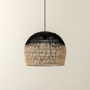 Bilu - black and natural ombre pendant light