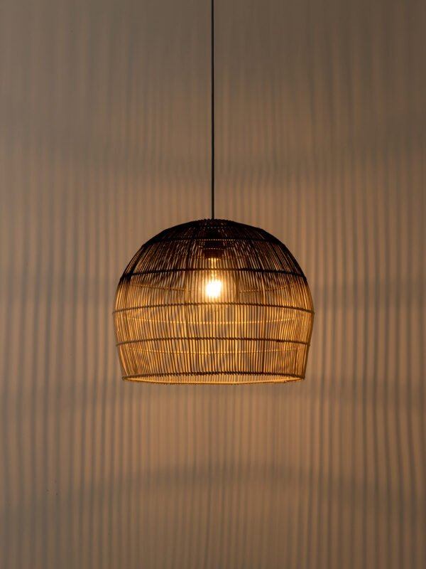 Bilu - black and natural ombre pendant light - Image 2
