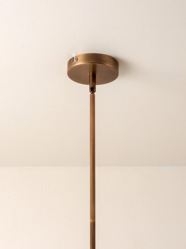 Decora - 4 light aged brass and opal pendant - Image 3