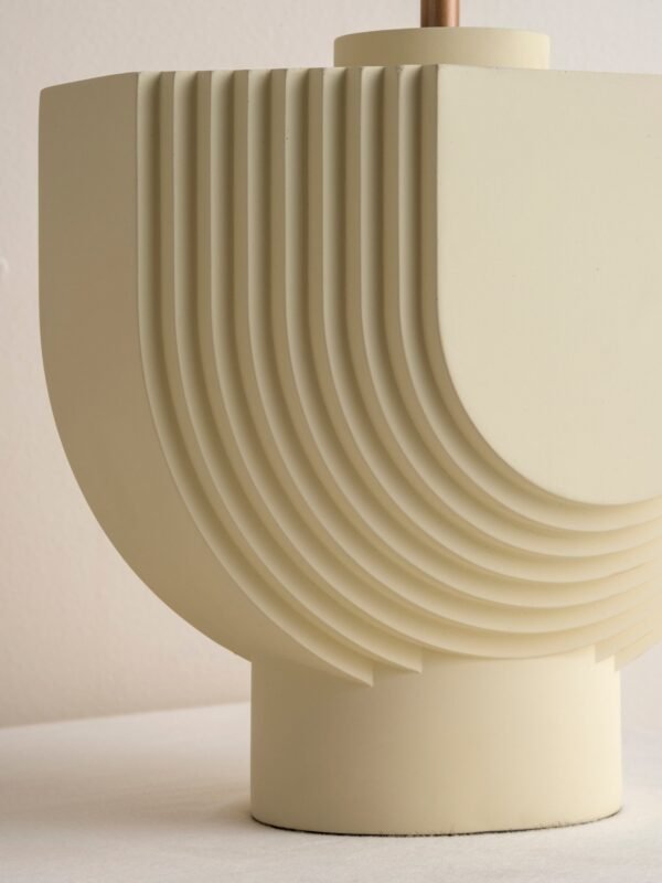 Editions concrete lamp with + bronze shade - Image 3
