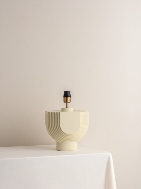 Editions concrete lamp with + bronze shade - Image 4