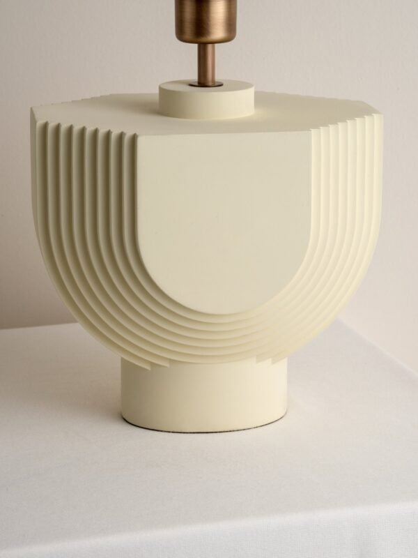 Editions concrete lamp with + bronze shade - Image 5