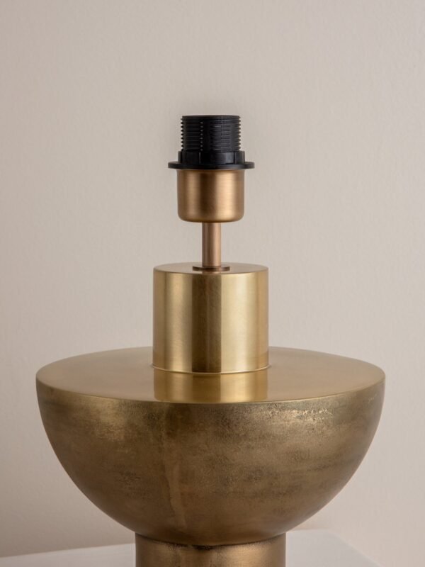 Editions brass lamp with + green lacquer shade - Image 4