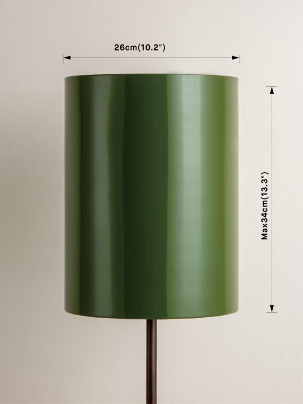 Edition 1.7 - green lacquered lampshade - shade only - Image 4