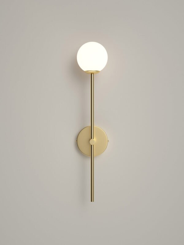 Chelso - brushed brass and opal wall light - Image 3