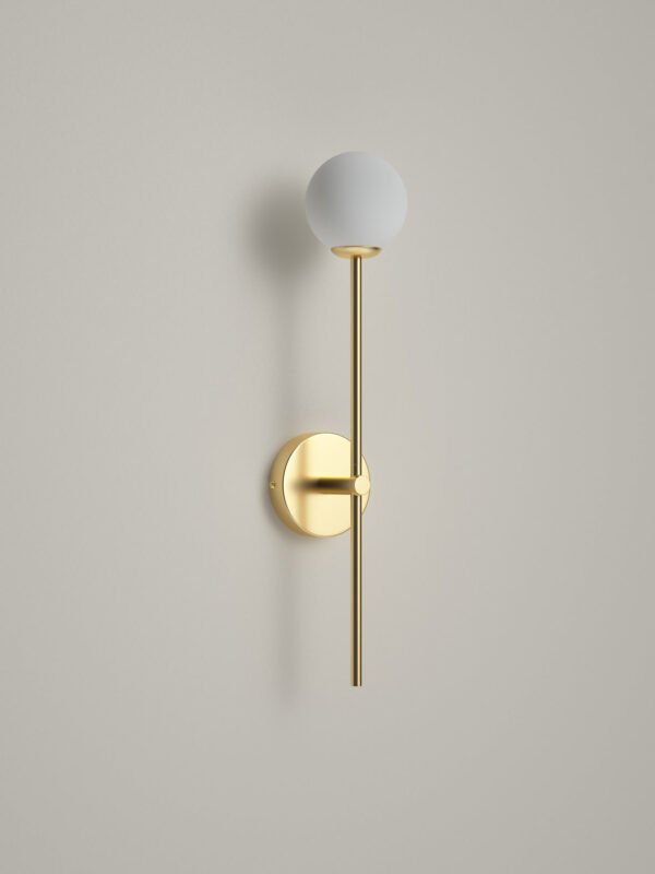 Chelso - brushed brass and opal wall light - Image 5