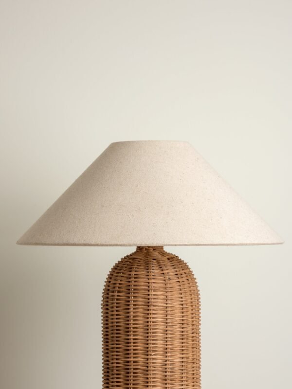 Ensia - tall rattan table lamp - Image 6