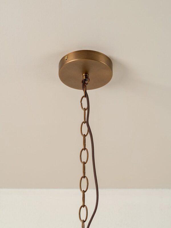 Astera - 4 light alabaster curved glass chandelier - Image 5